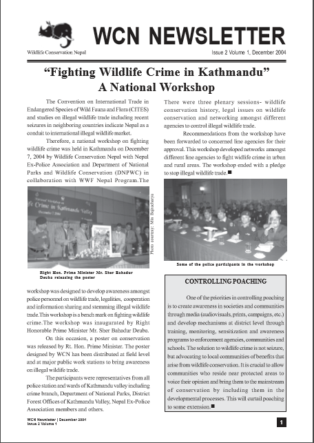 Newsletter 2004 Issue 2 Vol. 1